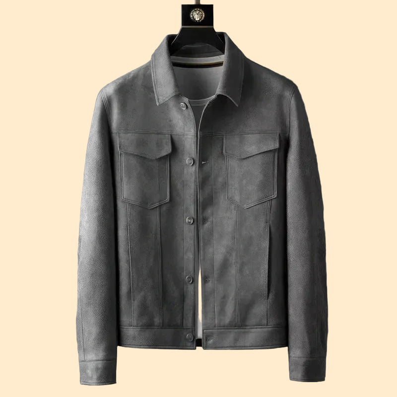 Street Casual Leather-Look Jacket