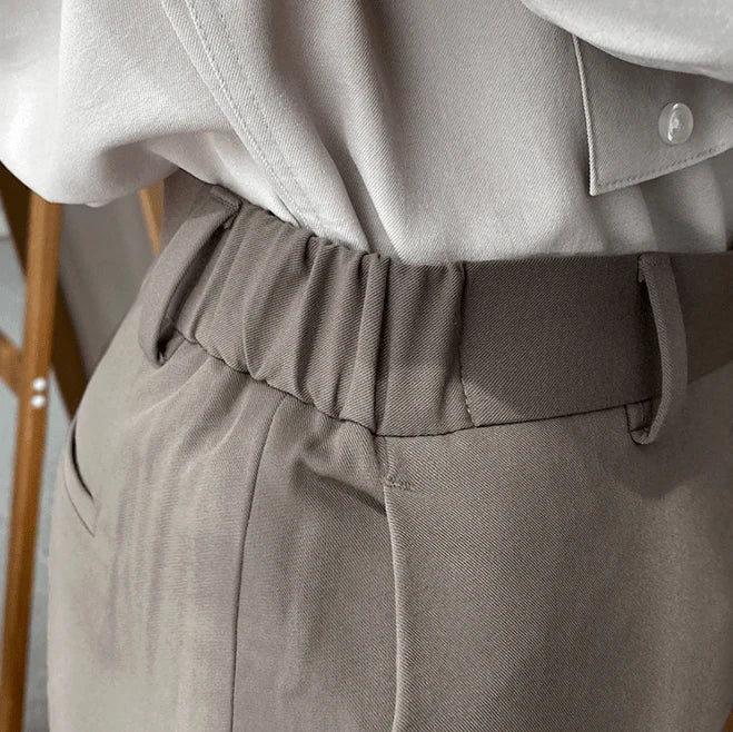 Tailored Slim-Fit Casual Pants
