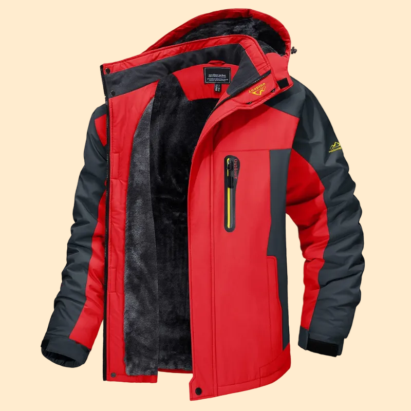 Men's Winter Jacket - Warm, Water-Resistant & Windproof