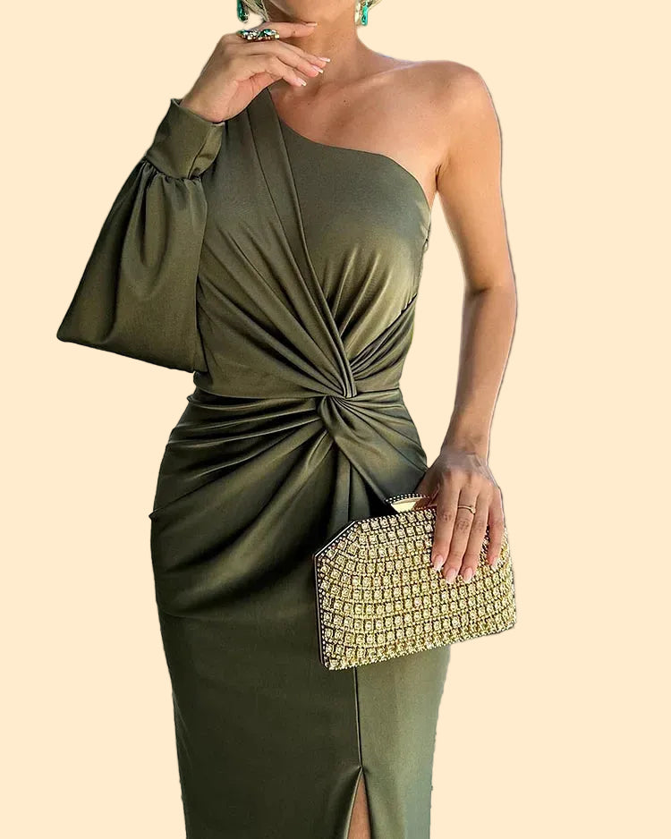 Galajurk Asymmetrische One-Shoulder Jurk