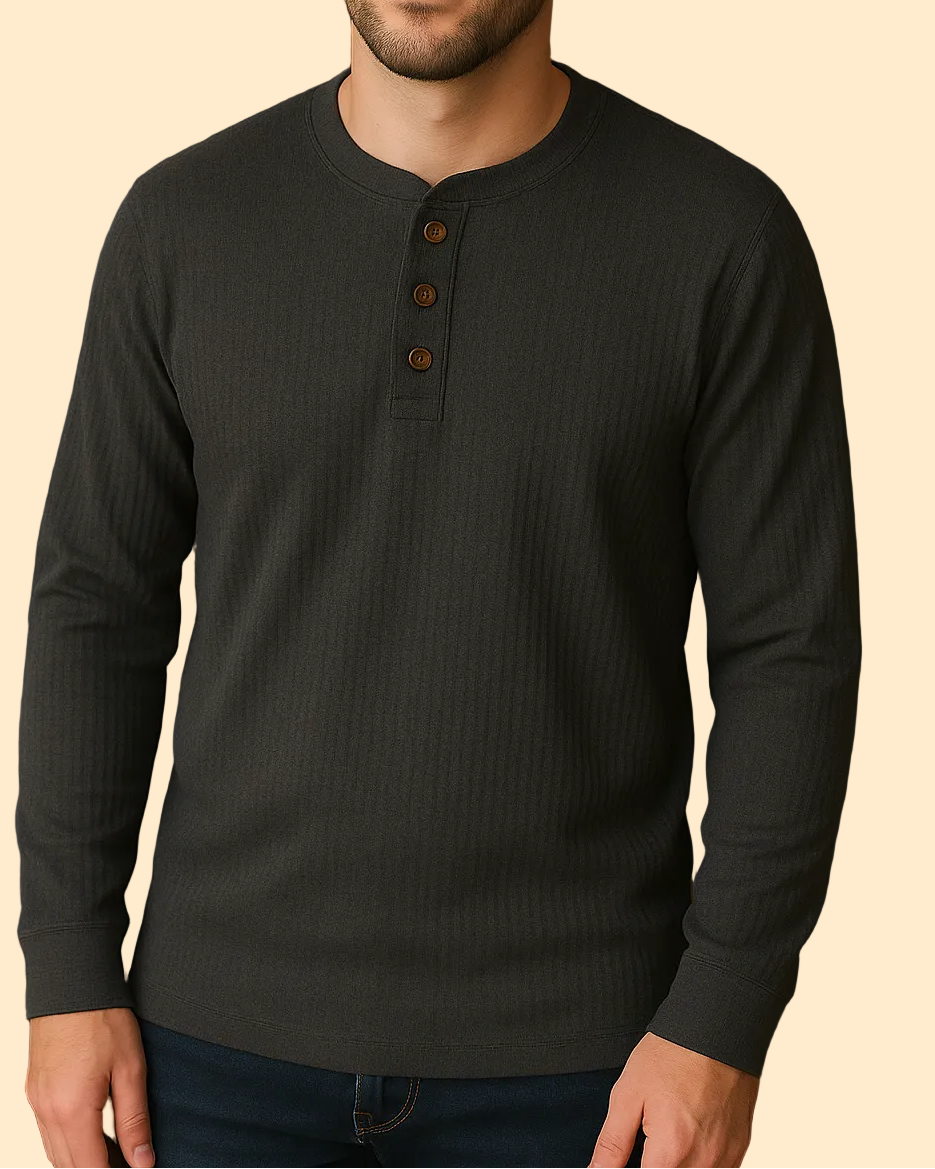Heren Henley Shirt - Tijdloze stijl met modern comfort