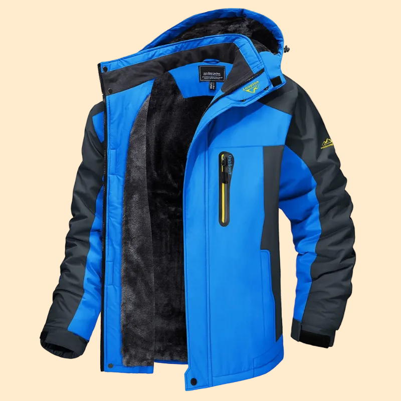 Men's Winter Jacket - Warm, Water-Resistant & Windproof
