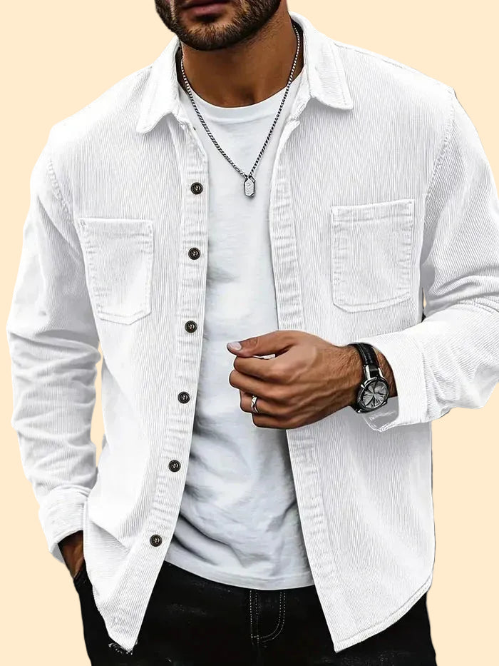 Heren Corduroy Overshirt - Casual fit