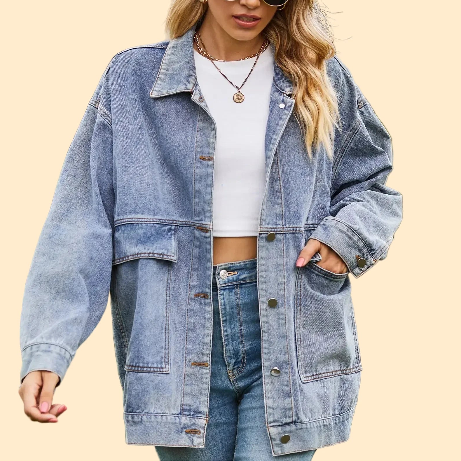 Oversized Spijkerjas met Streetstyle Flair