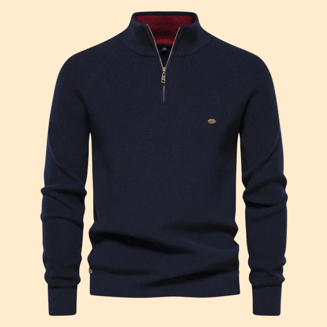 Aiopeson Sweater met Half-Zip