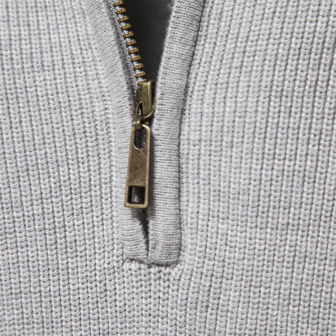 Aiopeson Sweater met Half-Zip