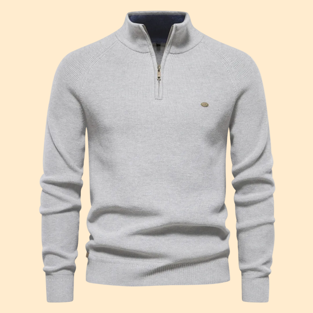 Aiopeson Sweater with Half-Zip