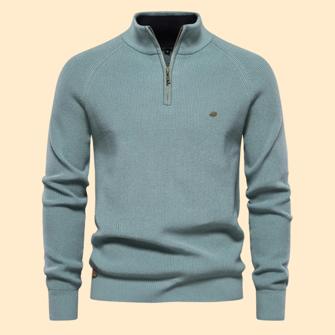 Aiopeson Sweater with Half-Zip