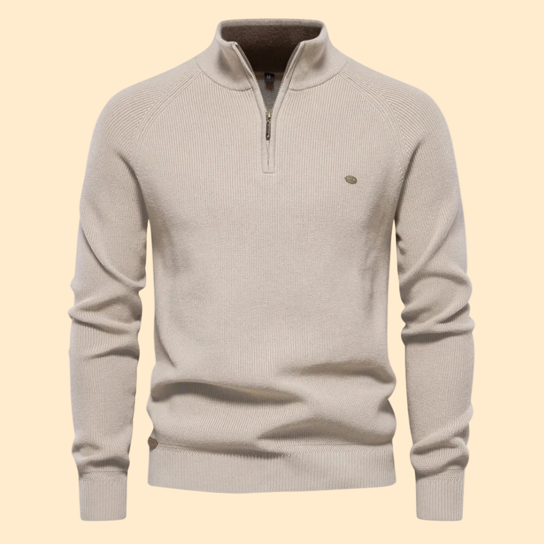 Aiopeson Sweater with Half-Zip