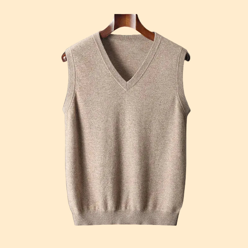 Heren Spencer Wol met V-hals