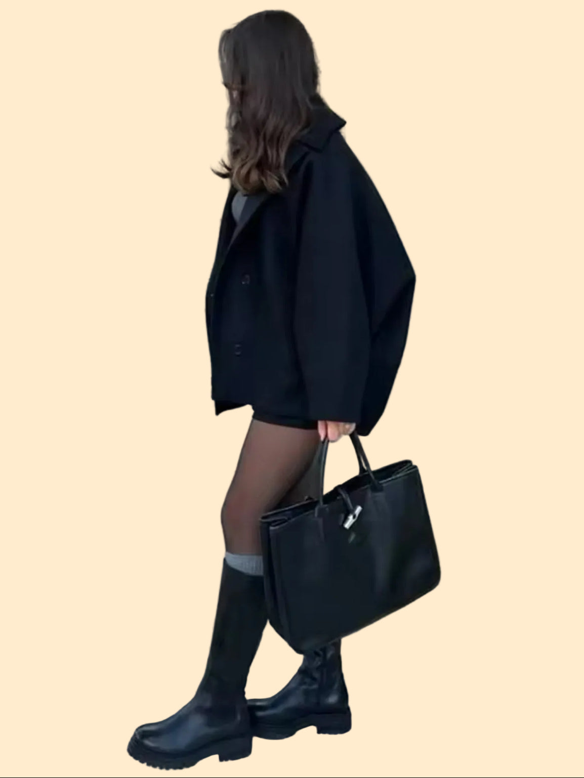 Chique elegante dames jas met korte getailleerde pasvorm