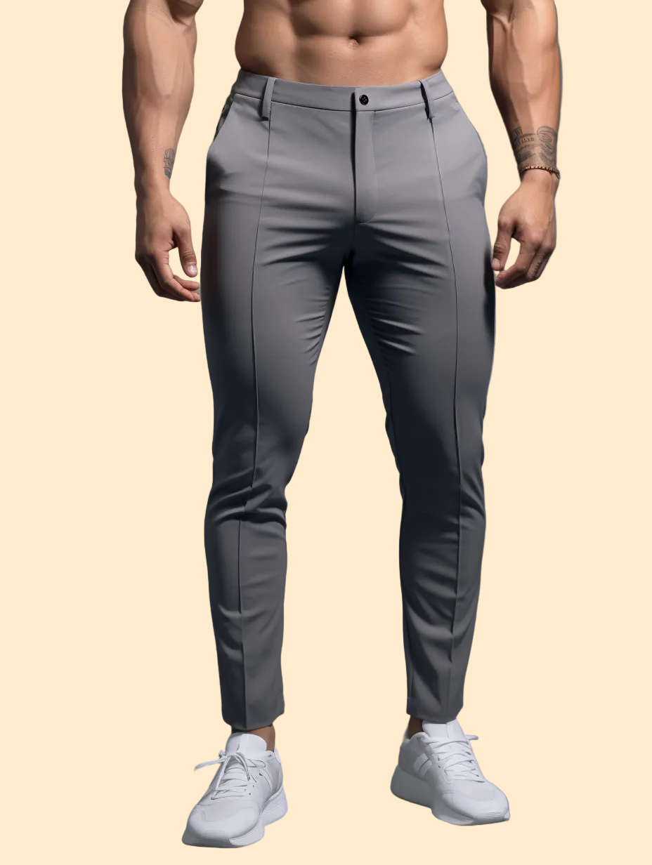 Wrinkle-Free Slim Fit Trousers