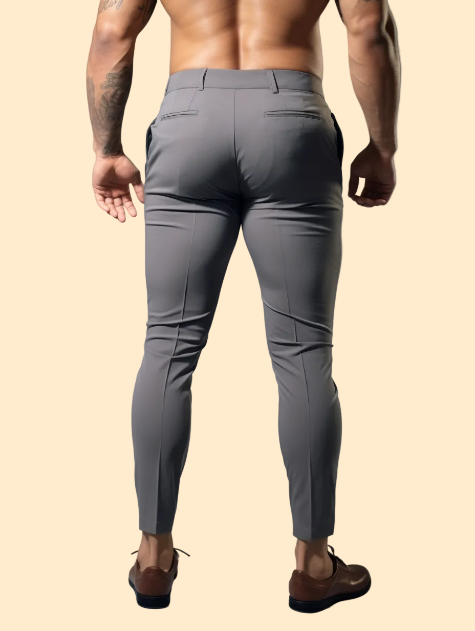 Wrinkle-Free Slim Fit Trousers