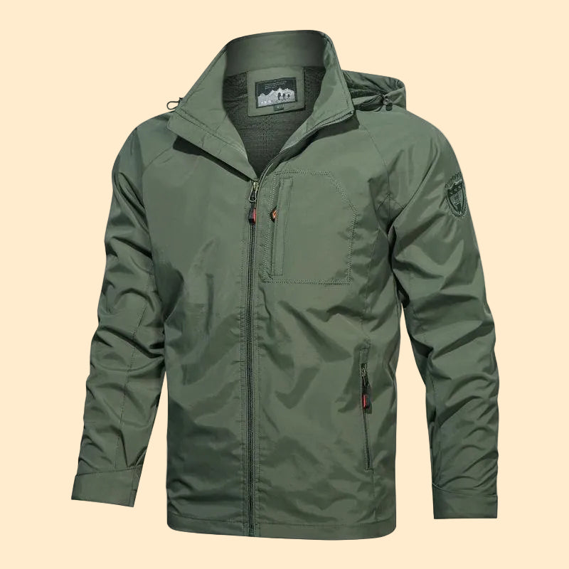 Heren Outdoor Jas met capuchon, winddicht design