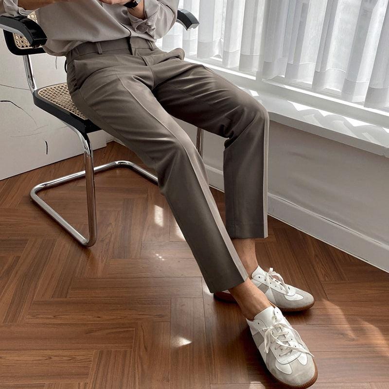 Tailored Slim-Fit Casual Pants