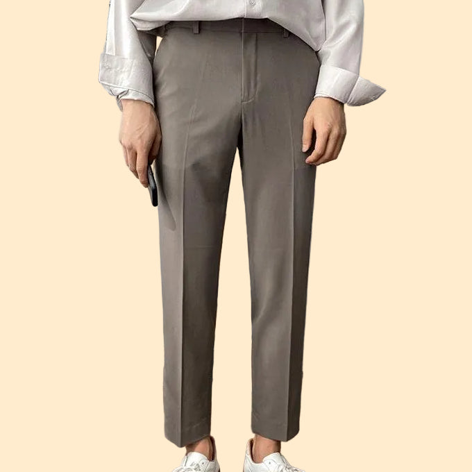 Tailored Slim-Fit Casual Pants