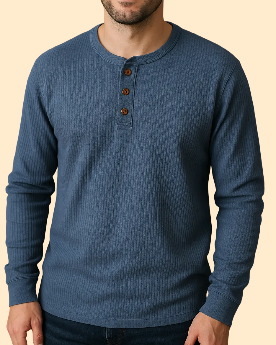 Heren Henley Shirt - Tijdloze stijl met modern comfort