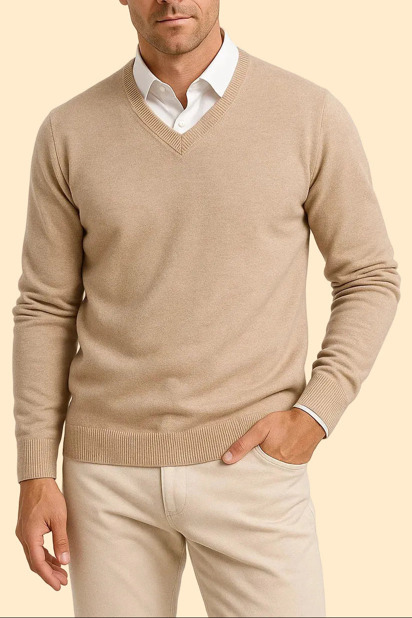 Slim Fit Trui met V-hals