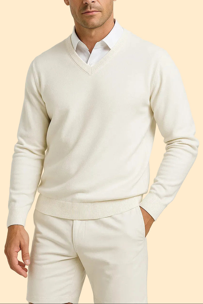 Slim Fit Trui met V-hals