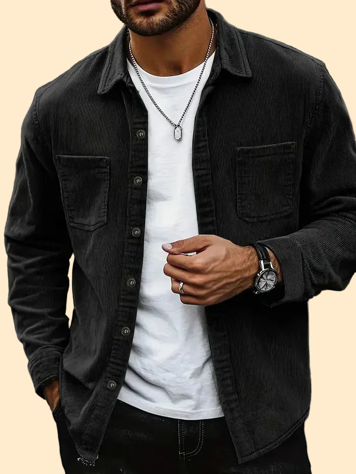 Heren Corduroy Overshirt - Casual fit
