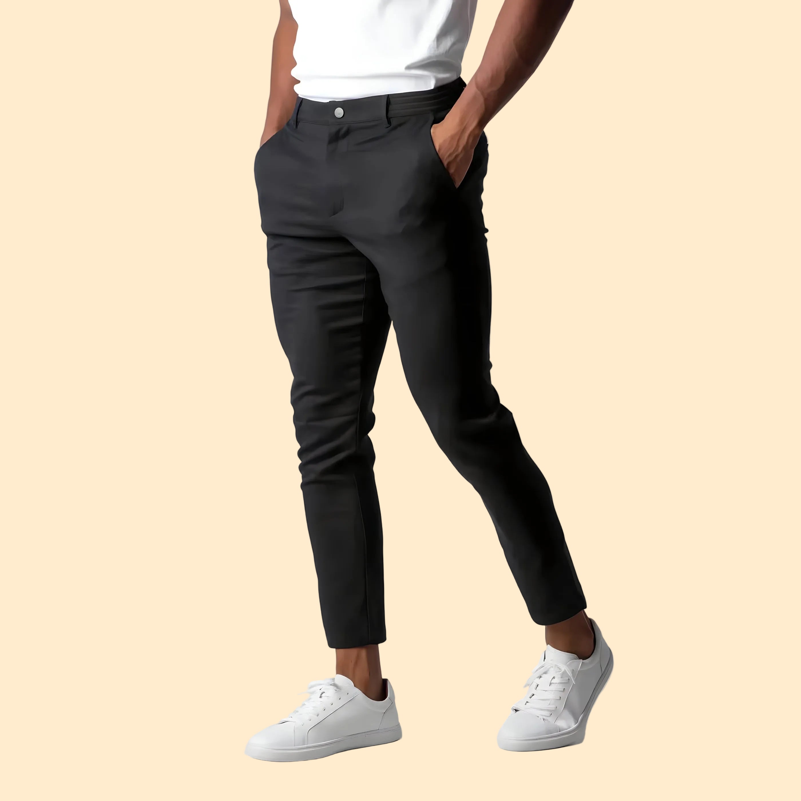 Wrinkle-Free Modern Mobility Trousers