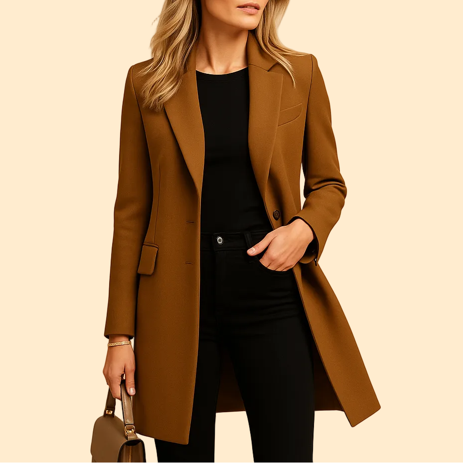 Getailleerde Dames Trenchcoat met Lange Pasvorm