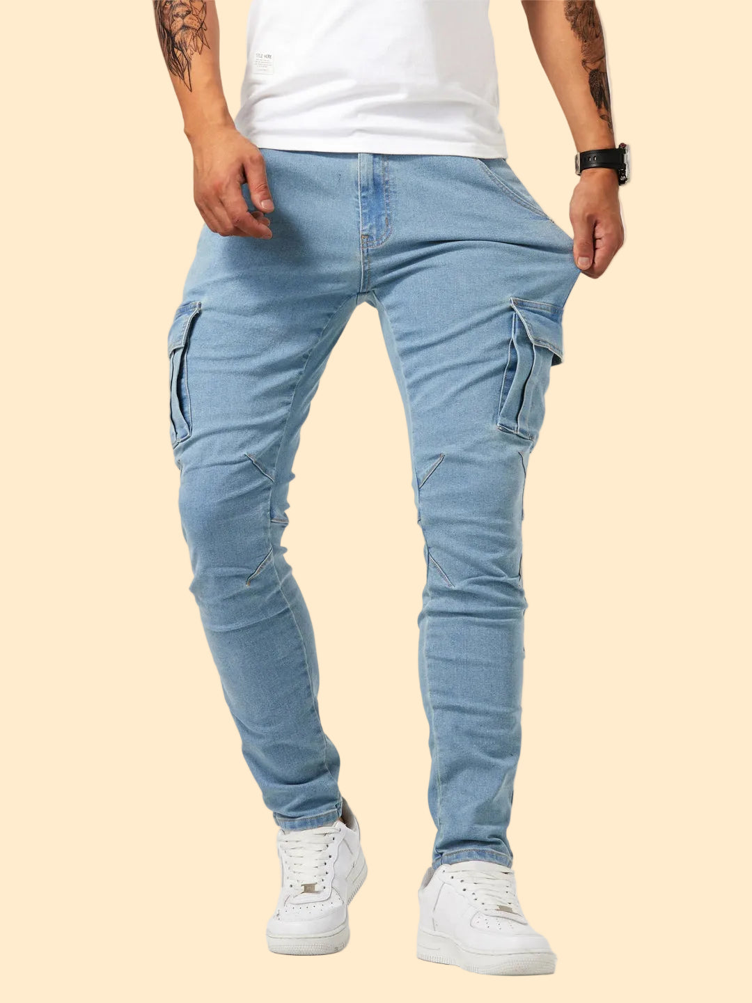 Heren Cargo Jeans - Streetstyle en comfort in één