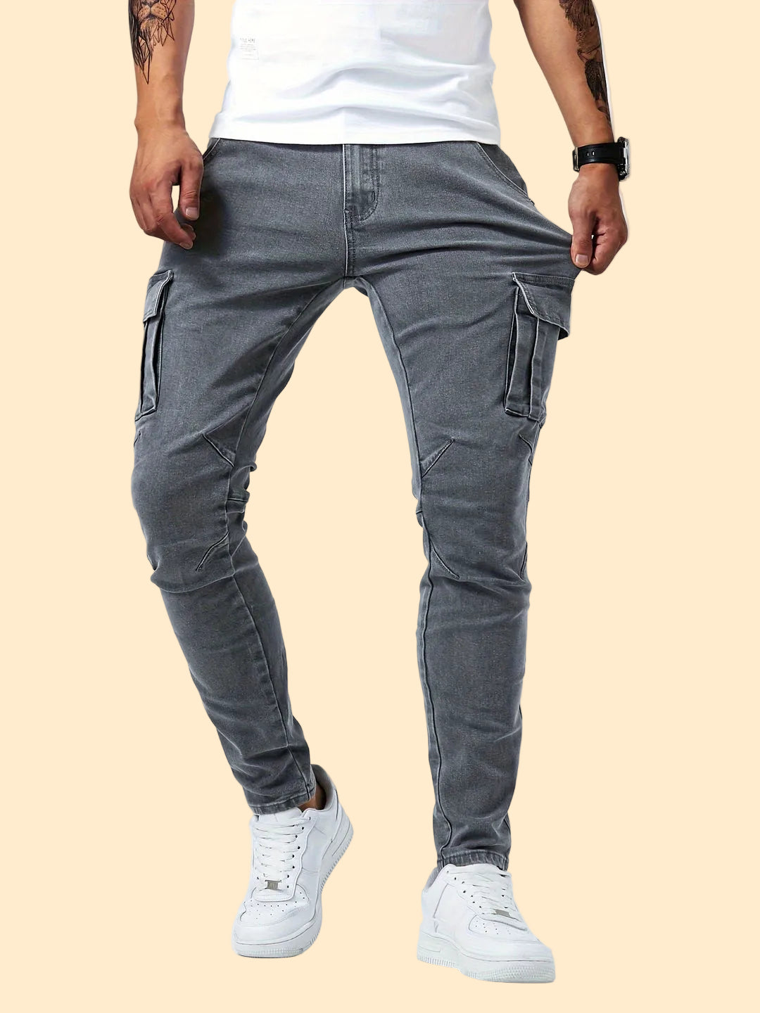 Heren Cargo Jeans - Streetstyle en comfort in één