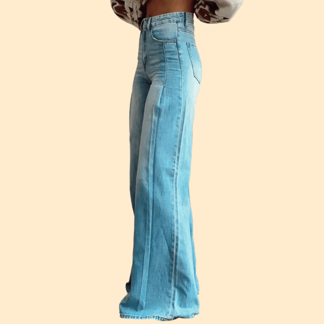 Boho Vintage Flared Jeans