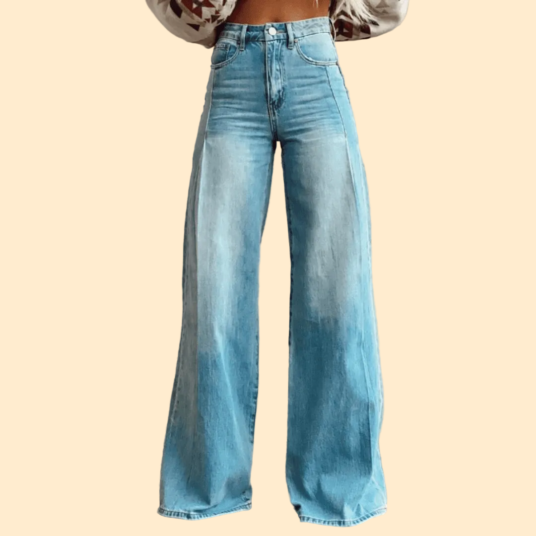 Boho Vintage Flared Jeans