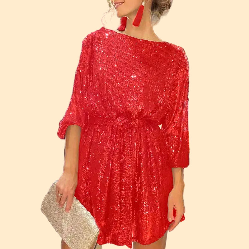 Glitter Glamoureuze Paillettenjurk
