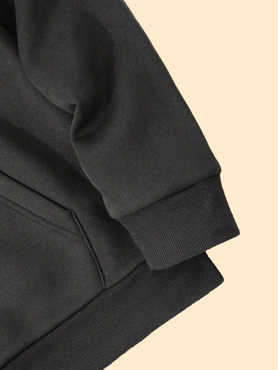 Boston Print Casual Hoodie