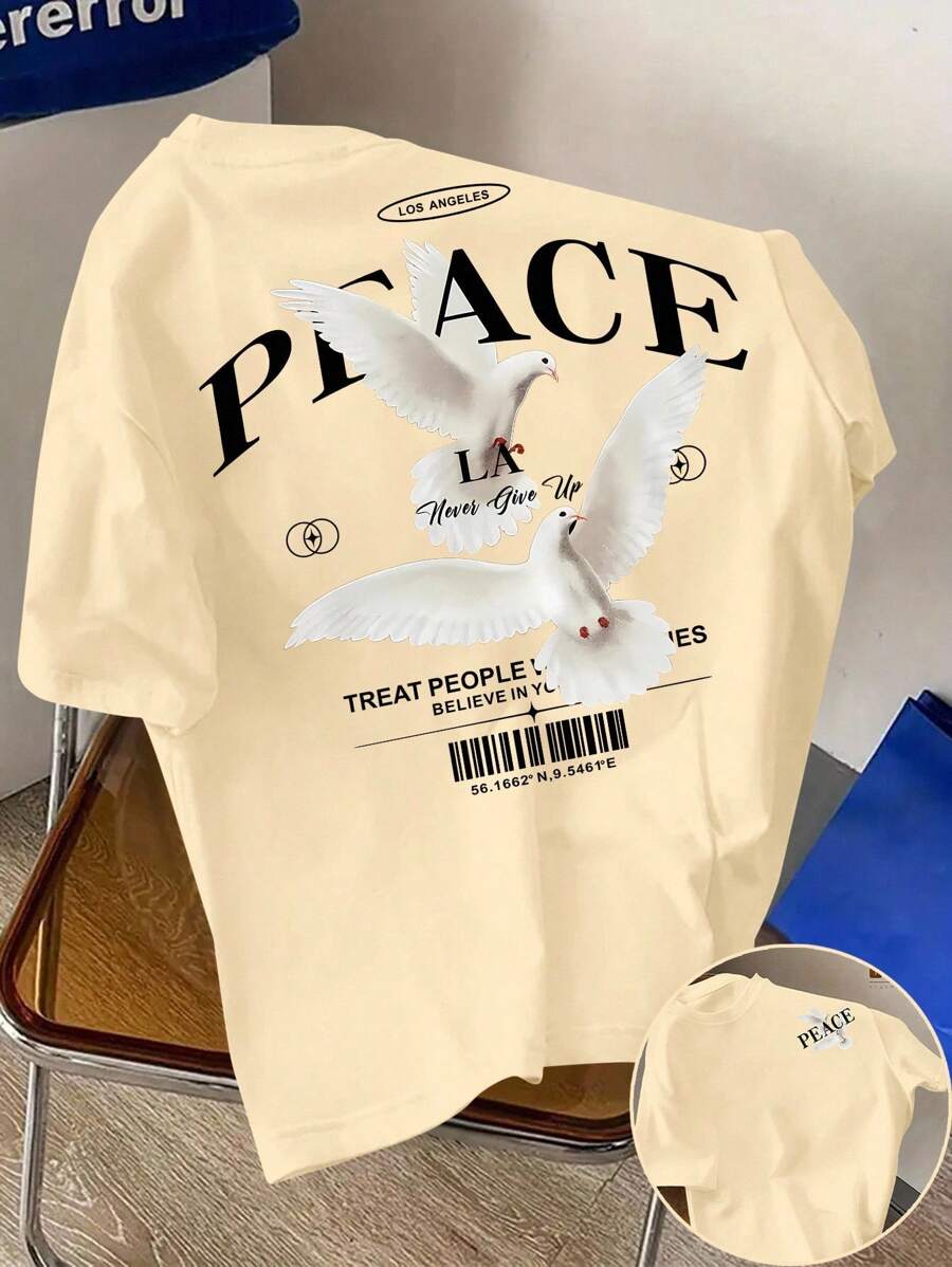 LOS ANGLES PEACE Design T-Shirt