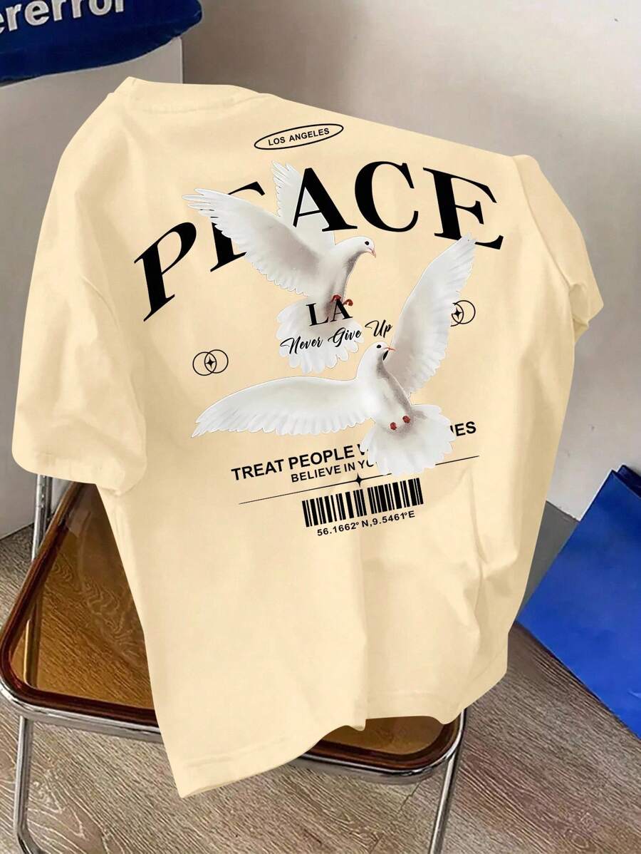 LOS ANGLES PEACE Design T-Shirt