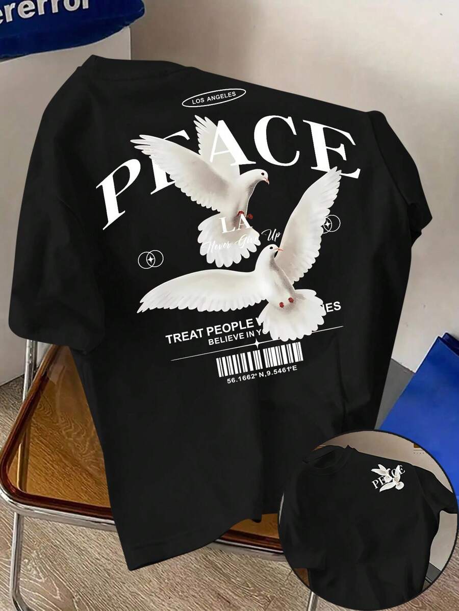 LOS ANGLES PEACE Design T-Shirt