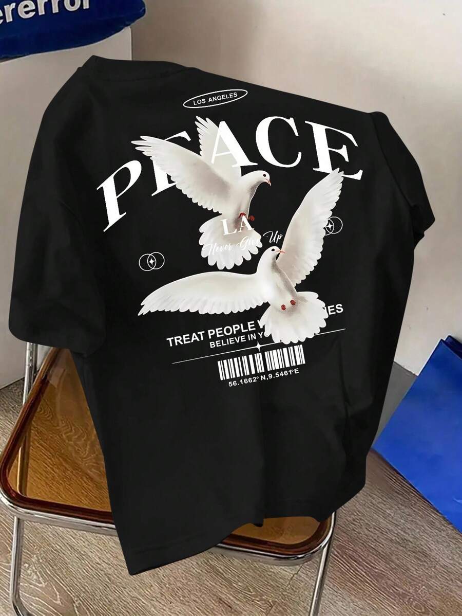 LOS ANGLES PEACE Design T-Shirt