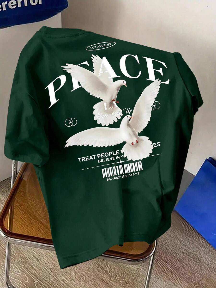 LOS ANGLES PEACE Design T-Shirt