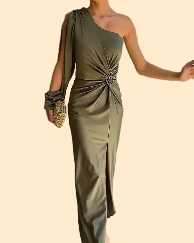 Galajurk Asymmetrische One-Shoulder Jurk
