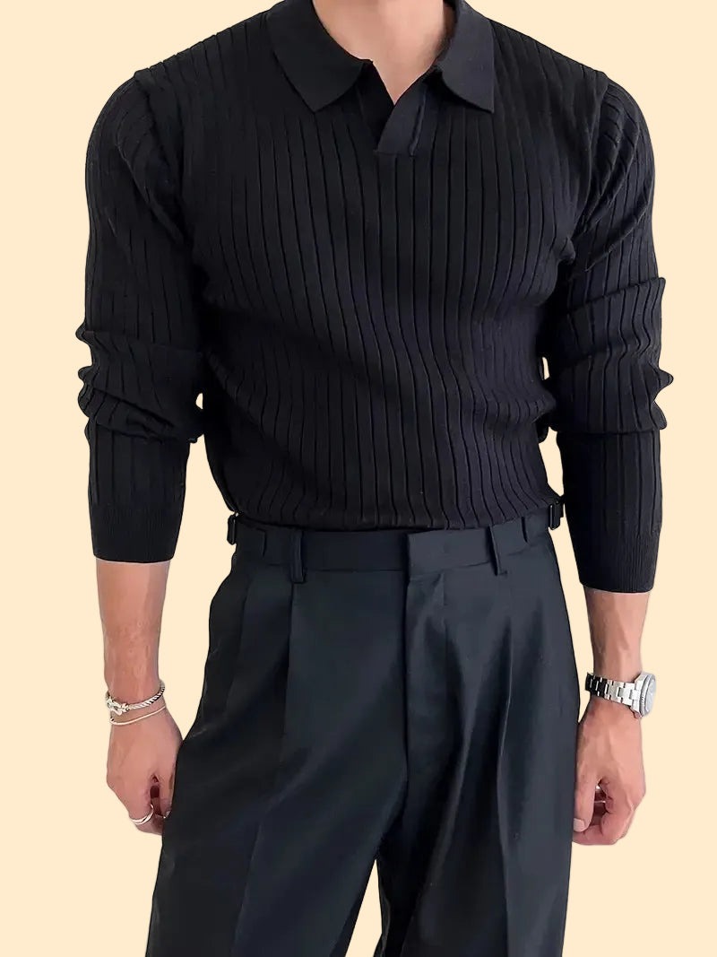 Muscle Fit Knit Sweater