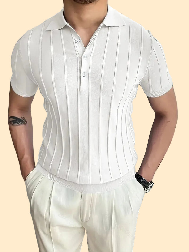 Casual Elegance Striped Shirt 