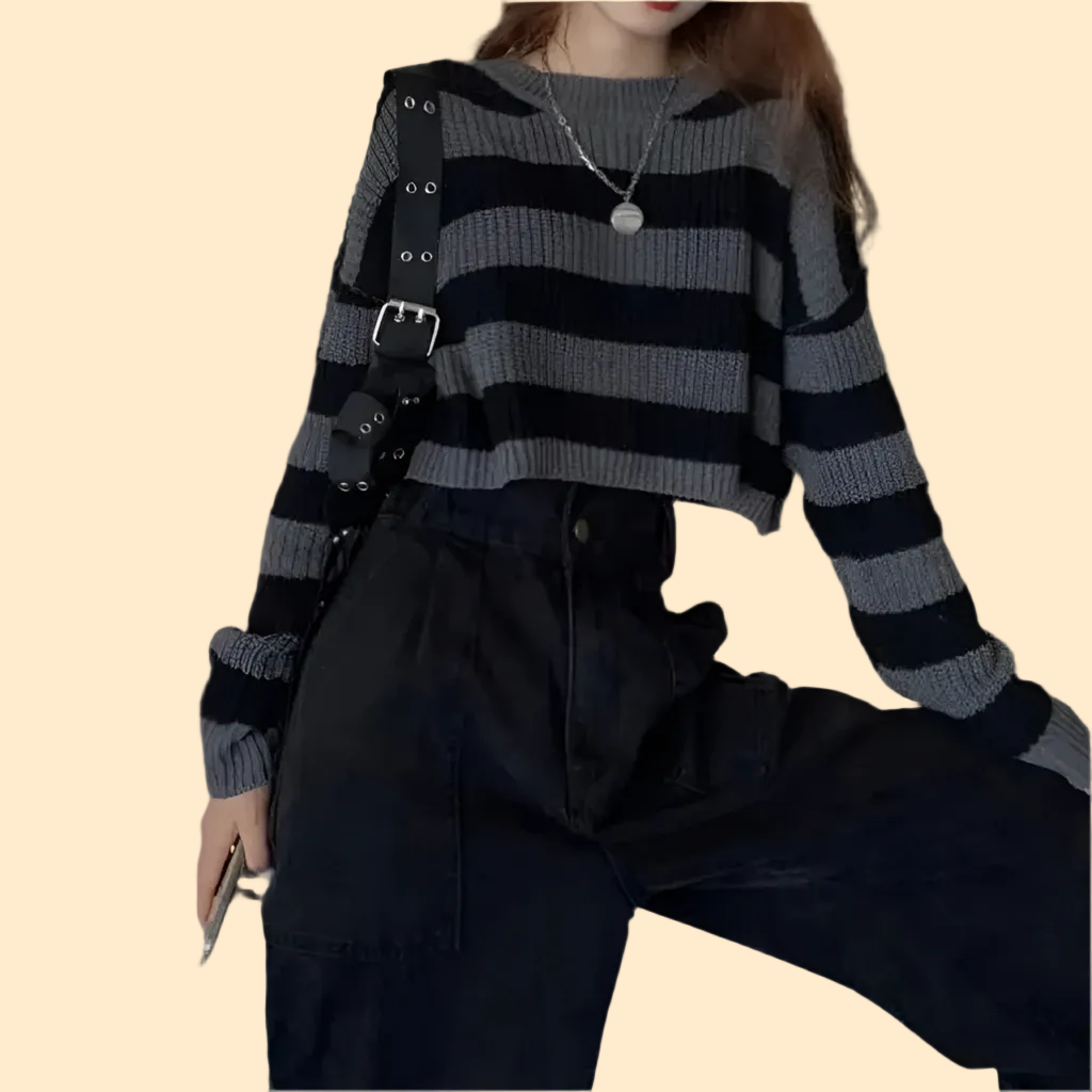 Striped Oversized Sweater