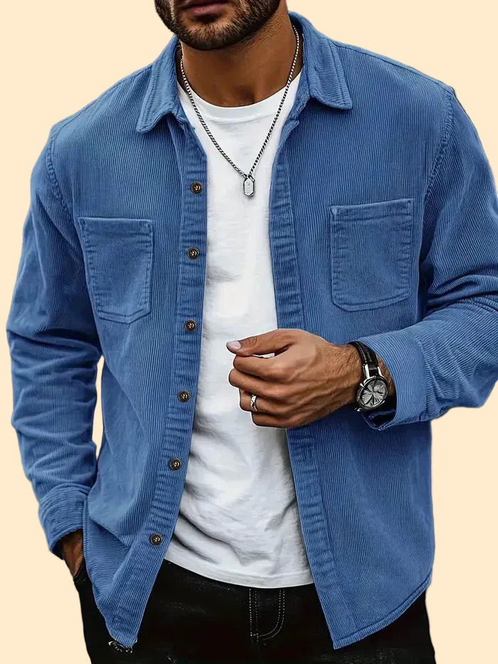 Heren Corduroy Overshirt - Casual fit