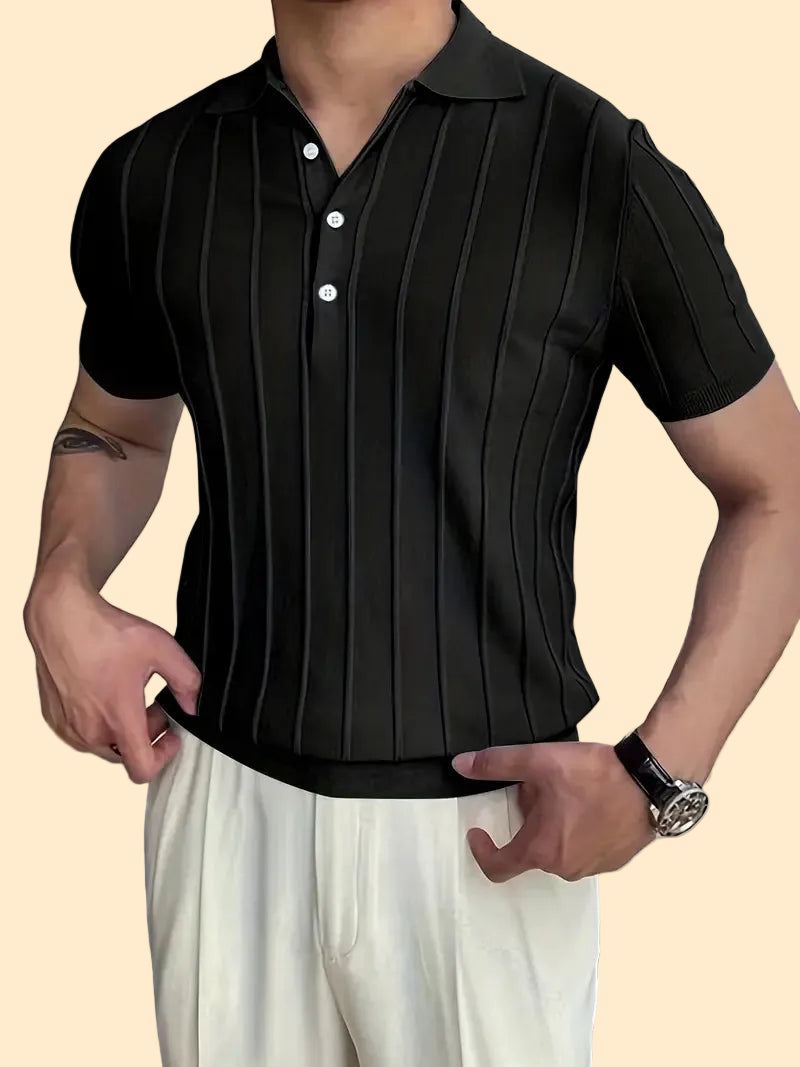 Casual Elegance Striped Shirt 