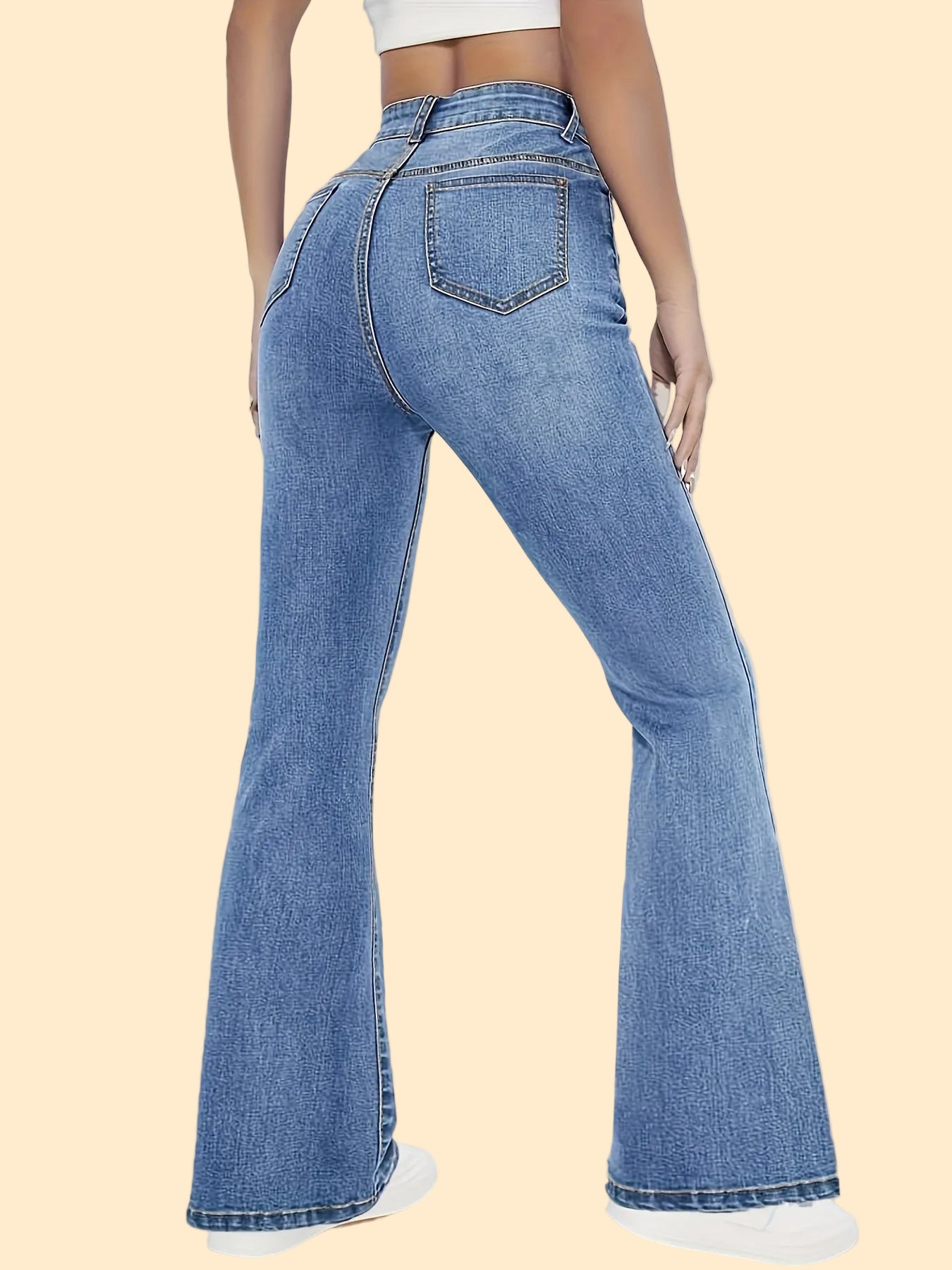 Flared Jeans met Hoge Taille