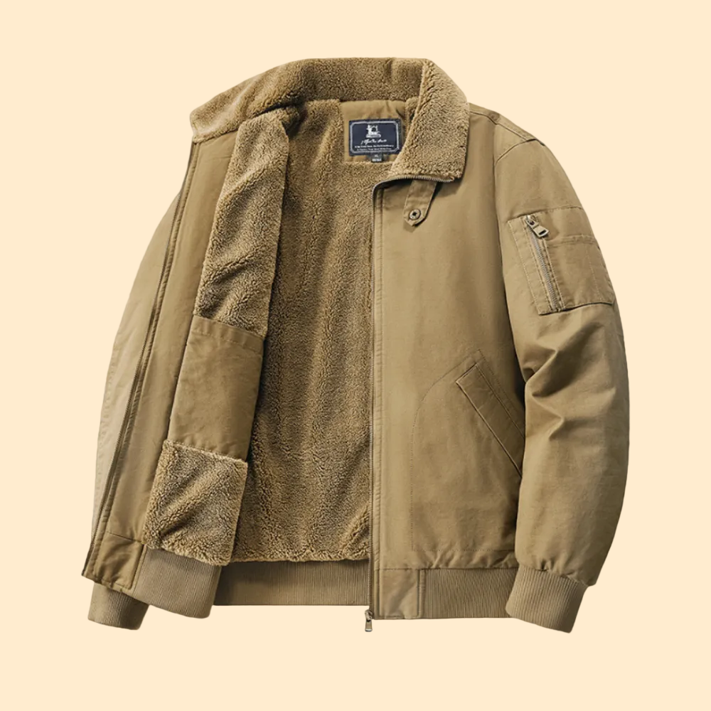 Warme Bomberjack met Fleece Voering