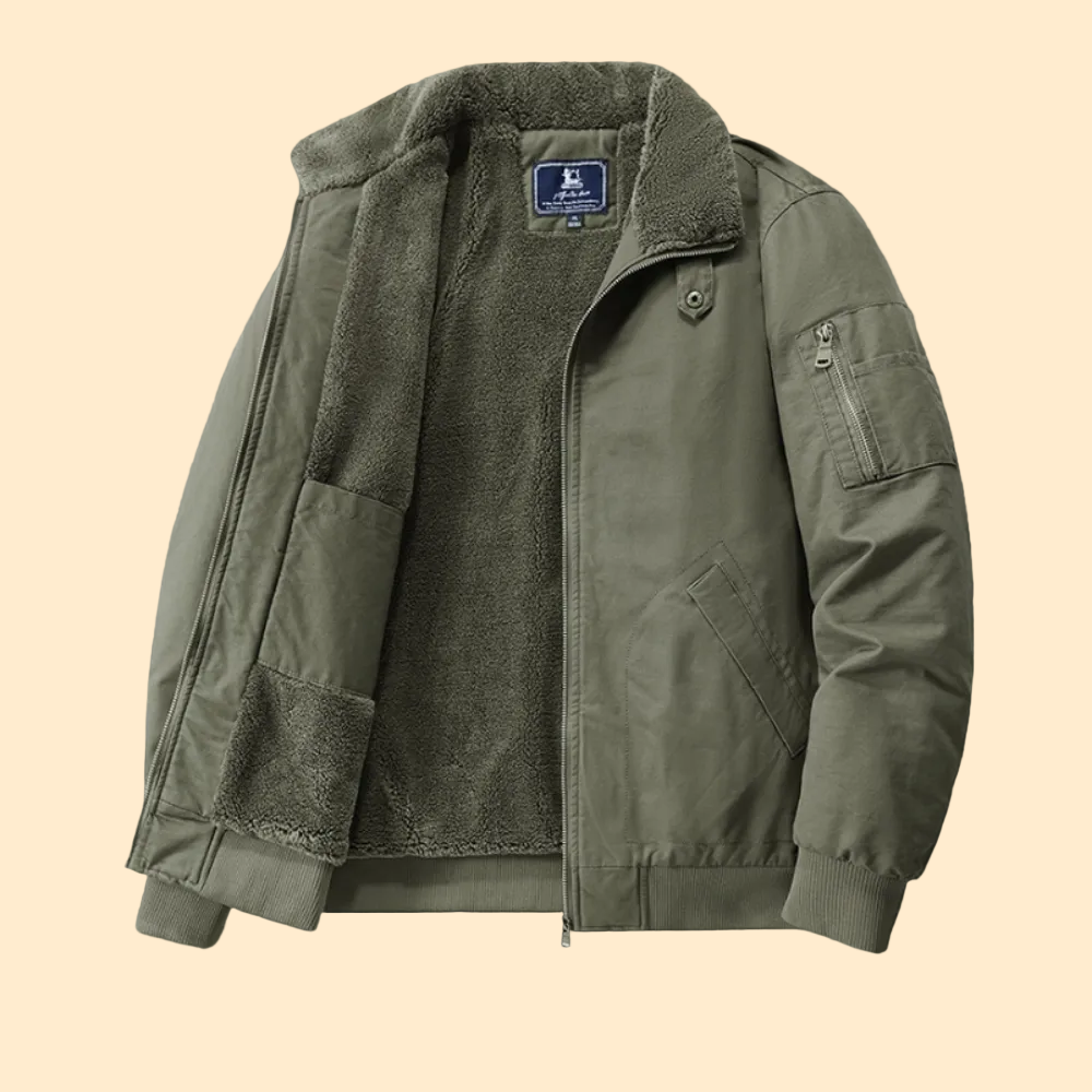 Warme Bomberjack met Fleece Voering