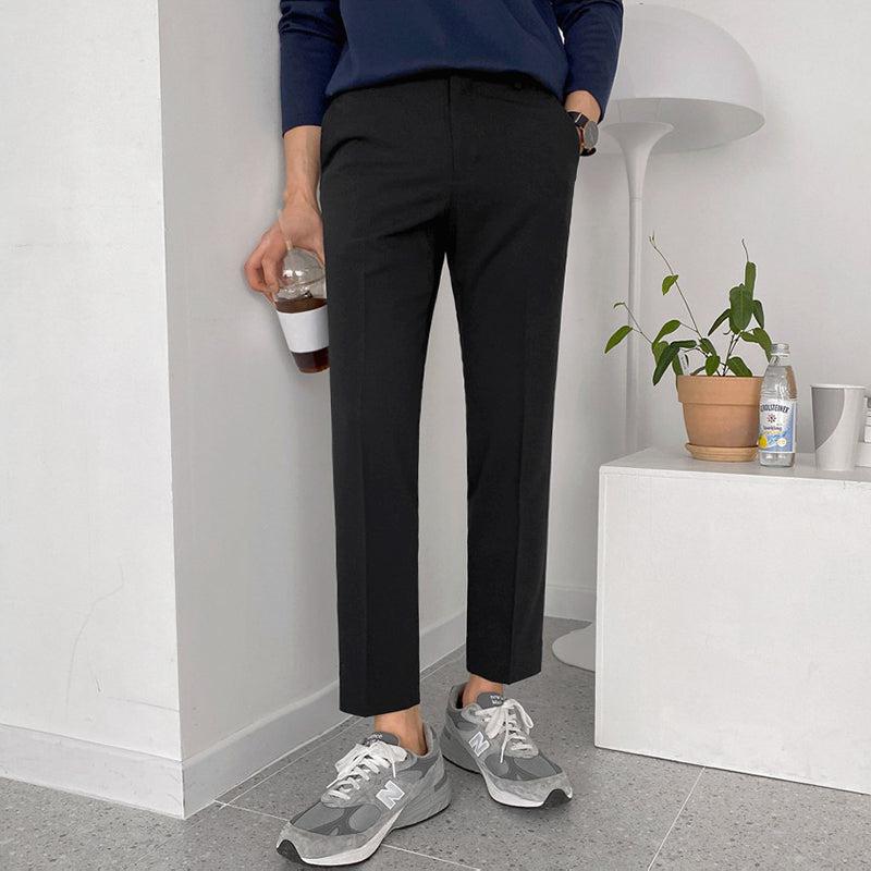 Tailored Slim-Fit Casual Pants