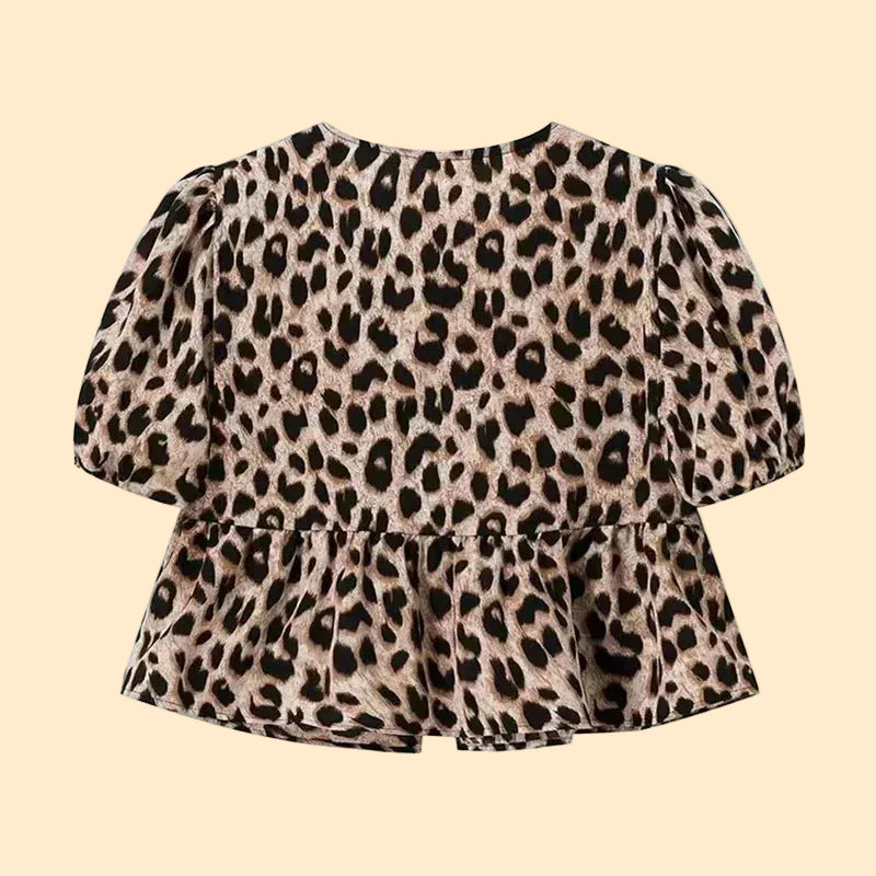 Pofmouwen Top met Strikdetail voor Dames