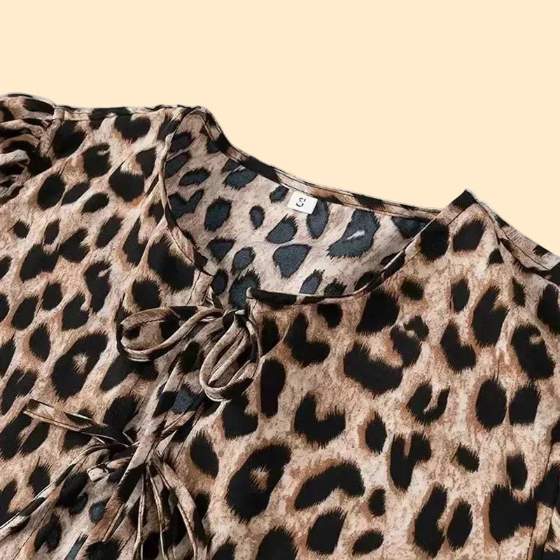 Pofmouwen Top met Strikdetail voor Dames
