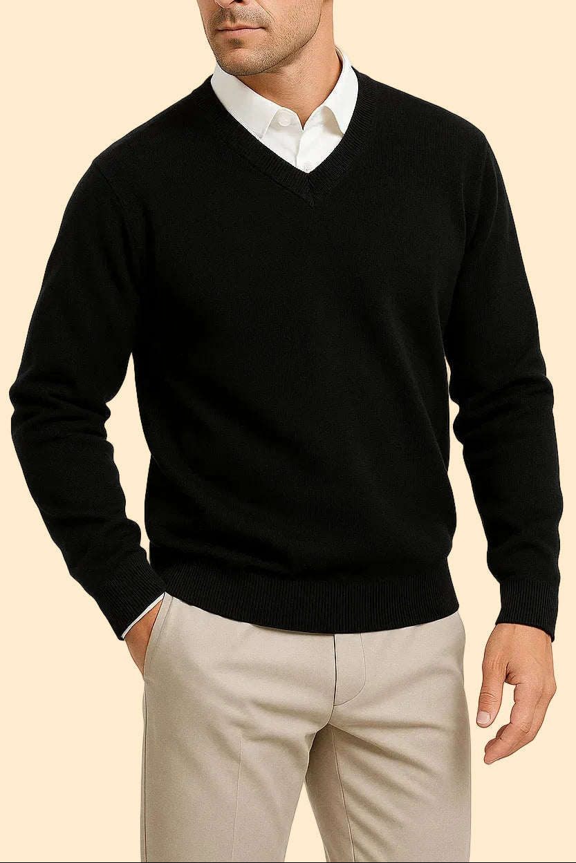 Slim Fit Trui met V-hals